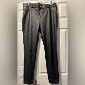 Women’s Black Pleather Pants Size XL